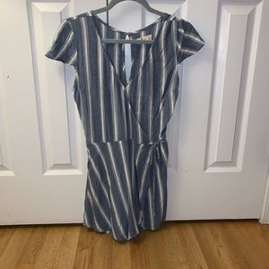 Hollister striped romper